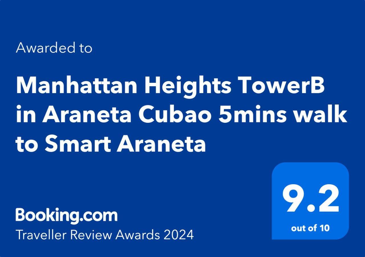 Aparthotel Manhattan Heights Towerb In Araneta Cubao 5Mins Walk To Smart Araneta Manila Zewnętrze zdjęcie